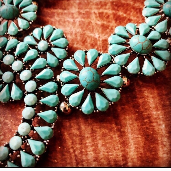 COPY - Squash Blossom Necklace, Statement necklace - Picture 3 of 5